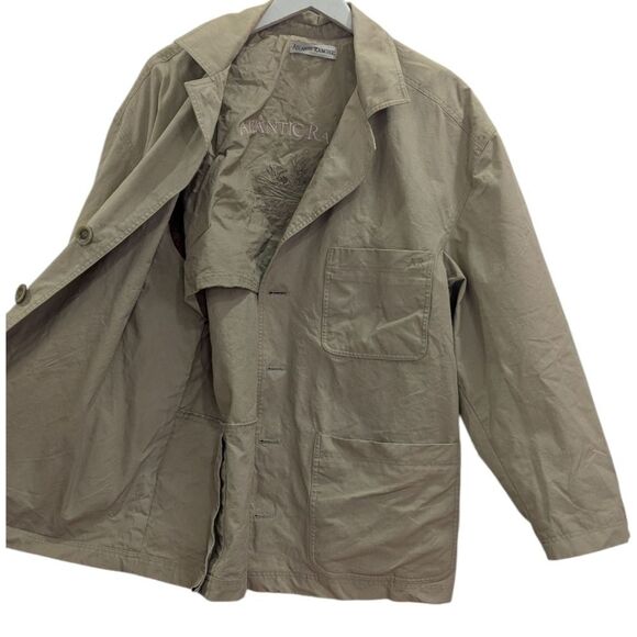 Atlantic Rancher Men's M Tan 100% Cotton Chore Coat Outdoor Waterproof - Picture 5 of 15